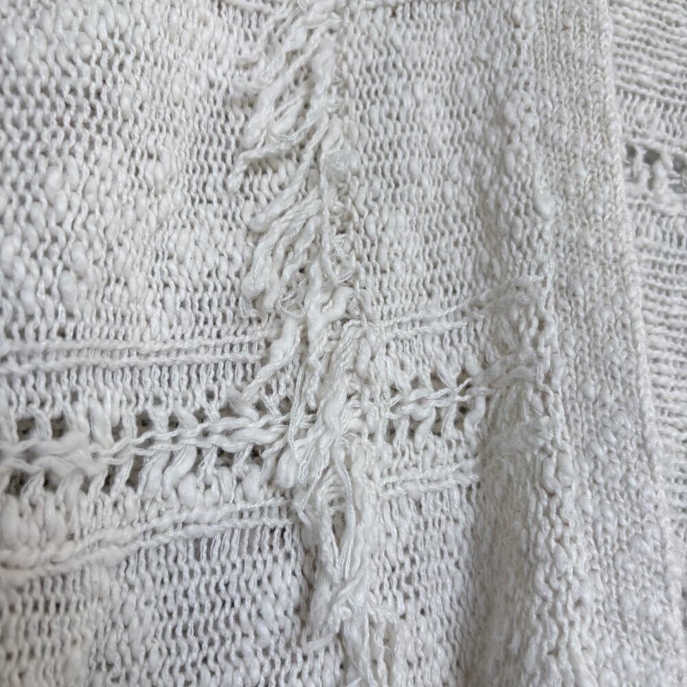 Ariat Open Knit Fringe Vest Cotton Western Boho Layering S CoastalCowgirl - Picture 6 of 8